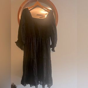 Jessakae Black Midi Dress - 1xl
